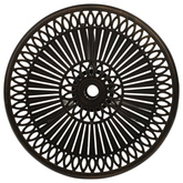 Stół ogrodowy, brązowy, 62x62x65 cm, odlewane aluminium