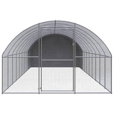 Klatka zewnętrzna dla kurcząt, 3x10x2 m, stal galwanizowana