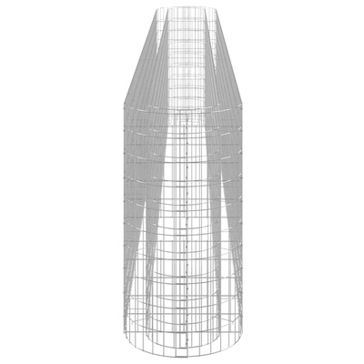 Podwyższona donica gabionowa galwanizowane żelazo 470x50x100 cm