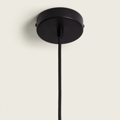 Lampa Wisząca Boho Kapelusz z Włókna Naturalnego Abruzzo Eleonora 50cm E27