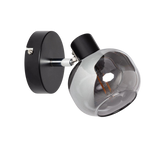 Lampa sufitowa szklana srebrna 1xE14 Abruzzo Nino