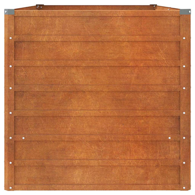 Podwyższona donica, rdzawa, 160x80x77 cm, stal kortenowska