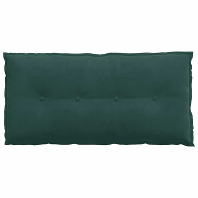 Poduszka na plecy Ciemna zieleń 100 x 50 cm Tkanina sztruksowa