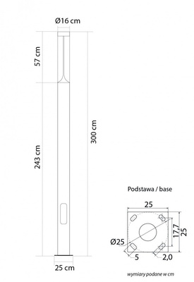 Oprawa parkowa BRLMAX-3000