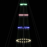 Choinka świąteczna LED z podstawą Wielokolorowe 399 cm Metal