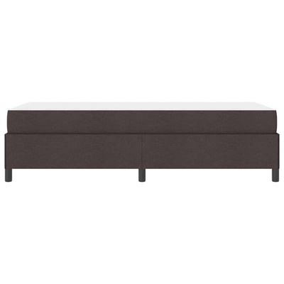 Łóżko sprężynowe Ciemny brąz 100 x 200 cm tkanina
