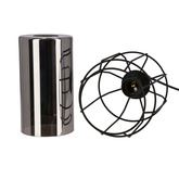 Jonera lampa wisząca czarny 1X40 E27 klosz dymiony 31-08428