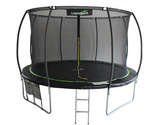 Trampolina LEAN Sport Max 14ft Czarno-Zielona