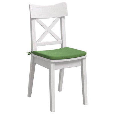 Poduszki na siedziska 4 pcs Jasnozielony 40 x 40 x 3 cm Aksamit