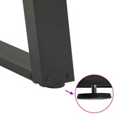 Nogi do stołu jadalnego w kształcie litery U 2 szt. Antracyt 60x(72-73) cm Stal