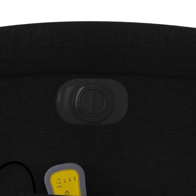 vidaXL Podnoszony fotel masujący, elektryczny, rozkładany, czarny