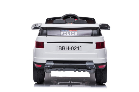 Auto Na Akumulator BBH-021 Światła LED Muzyka Pilot Policyjne Białe