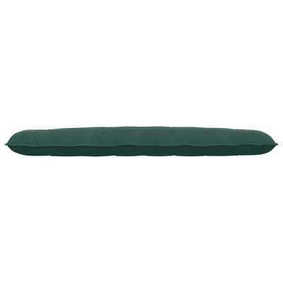 Poduszka na plecy Ciemna zieleń 200 x 50 cm Tkanina sztruksowa