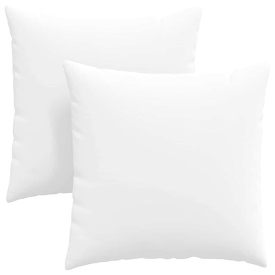Poduszki na sofę 2 pcs Biały 80 x 80 cm tkanina