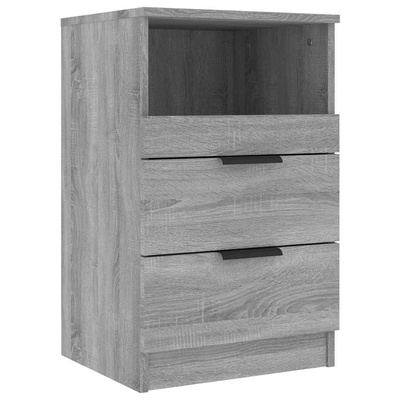 Szafki nocne 2 szt. Szary Sonoma Medium Engineered Wood