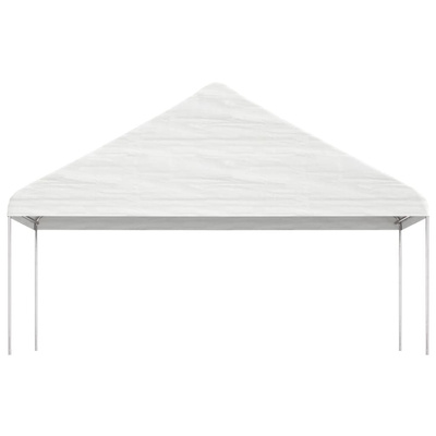 Namiot ogrodowy z dachem, biały, 15,61x5,88x3,75 m, polietylen