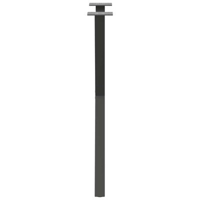 Nogi do stołu jadalnego w kształcie litery X 2 szt. Antracyt 50x(72-73) cm Stal