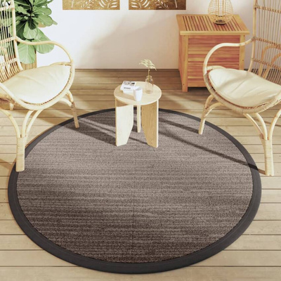 vidaXL Dywan na zewnątrz, brązowy, ?160 cm, PP