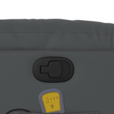 vidaXL Rozkładany fotel masujący, szary, obity sztuczną skórą