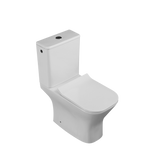 KOMPAKT WC BEZKOŁNIERZ, NYKS KWADR, BOCZ PODŁ BIAŁY Z DESKĄ WOLNOOPAD