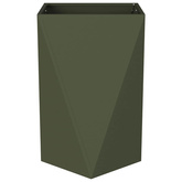 Donica 2 pcs Zielony oliwkowy 50 x 50 x 75 cm Stal