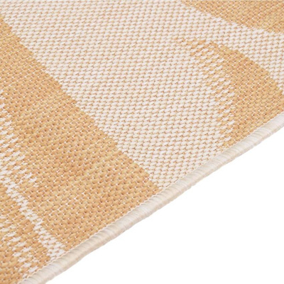 vidaXL Dywan zewnętrzny o płaskim splocie, 80x250 cm, wzór w liście