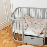 Łóżeczko 7w1 Szare