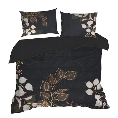 Makosatyna czarny 160x200