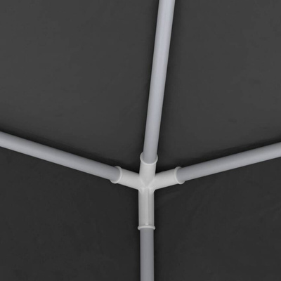 vidaXL Namiot imprezowy ze ściankami, 4x6 m, antracytowy, 90 g/m²
