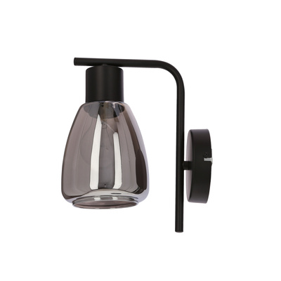 MOLDO lampa kinkiet 1x40W E27 klosz dymiony 21-35097