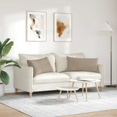 Poduszki na sofę 2 pcs Ciemnoszary 80 x 40 cm tkanina