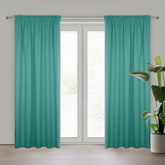 Zasłona Parisa turkusowa 140x270