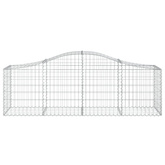 Kosze gabionowe, 10 szt, 200x50x60/80 cm, galwanizowane żelazo