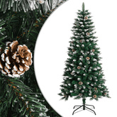 Sztuczna choinka ze stojakiem, zielona, 120 cm, PVC