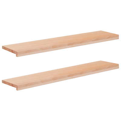 Nakładki na schody 2 szt. 120 x 25 x 2 cm naturalny
