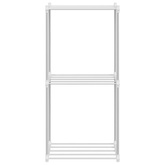 Półka rurkowa Biały 42,5 x 27 x 91,5 cm Aluminium