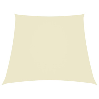 Żagiel ogrodowy, tkanina Oxford, trapezowy, 2/4x3 m, kremowy