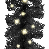 Girlanda świąteczna z lampkami LED, 10 m, czarna