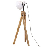 Lampa stojąca, 25 W, biała, 45x45x120 cm, E27