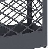 Stojak na Parasol Deszczowy antracytowy 28 x 12 x 41 cm Stal