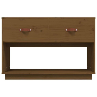 vidaXL Szafka pod TV, miodowy brąz, 90x40x60 cm, lite drewno sosnowe