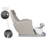 Fotel spa do pedicure azzurro 016B szary  129105