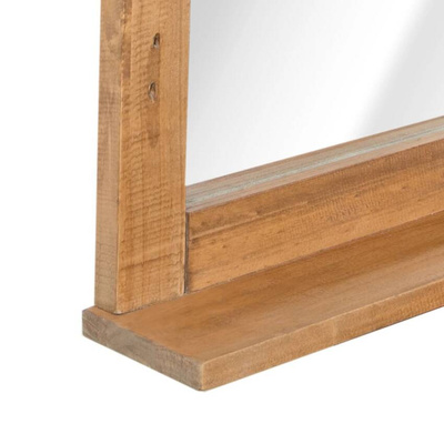 vidaXL Lustro łazienkowe, lite drewno sosnowe, 70x12x79 cm
