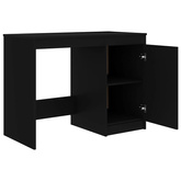 vidaXL Biurko, czarne, 100x50x76 cm, materiał drewnopochodny model standard