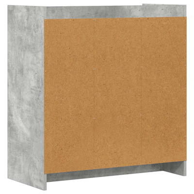 Bufet Betonowy szary 72 x 36 x 80 cm Drewno inżynieryjne