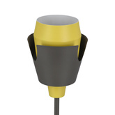 Lampka nocna Falun czarno-żółta metalowa nowoczesna E27