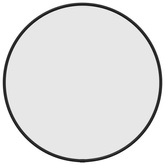 vidaXL Lustro ścienne, czarne, Ø 40 cm, okrągłe