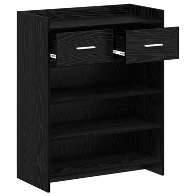 Szafka na buty Czarny dąb 73,5 x 36 x 92 cm Drewno inżynieryjne