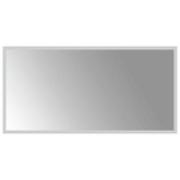 Lustro łazienkowe LED przezroczysty 80 x 40 cm szkło hartowane