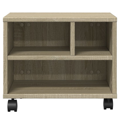 Stojak pod drukarkę, z kółkami, dąb sonoma, 41x32x34,5 cm